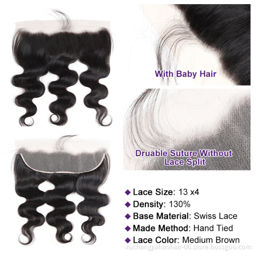 Factory Supply Unprocessed 100% Cheap Hot Sale Wholesale Virgin Human Hair China with Lace Frontal 3 Bundles Brazilian Hair